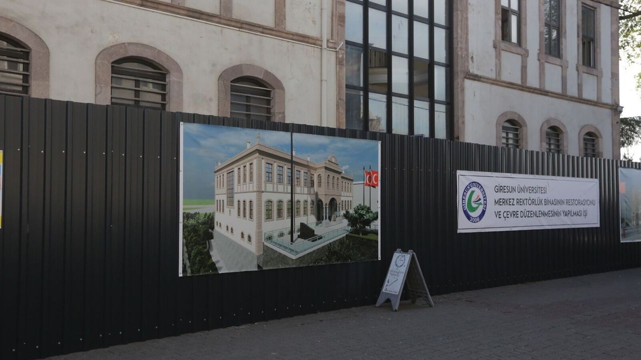Giresun'da rektörlük olarak kullanılan tarihi bina