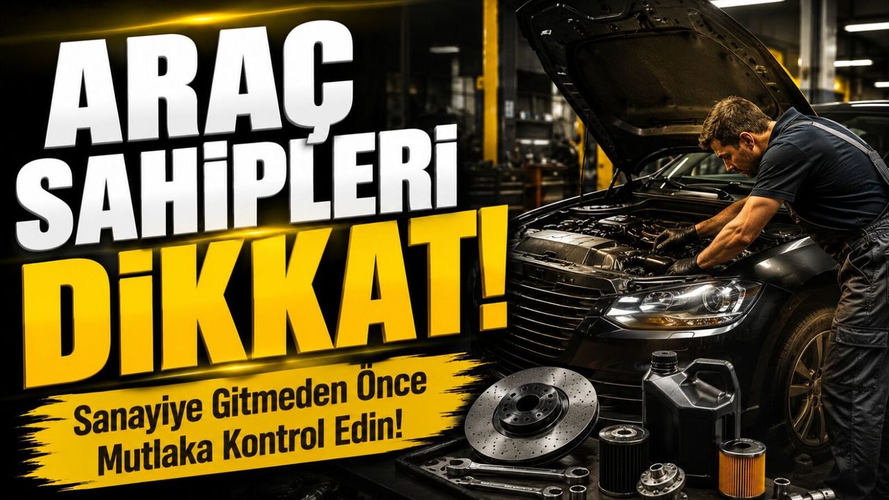 Araç Sahipleri Dikkat!; Sanayiye Gitmeden Önce Mut