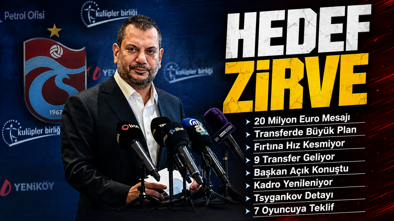 Trabzonspor Başkanı Ertuğrul Doğan’dan Zirve Ve Transfer Mesajı