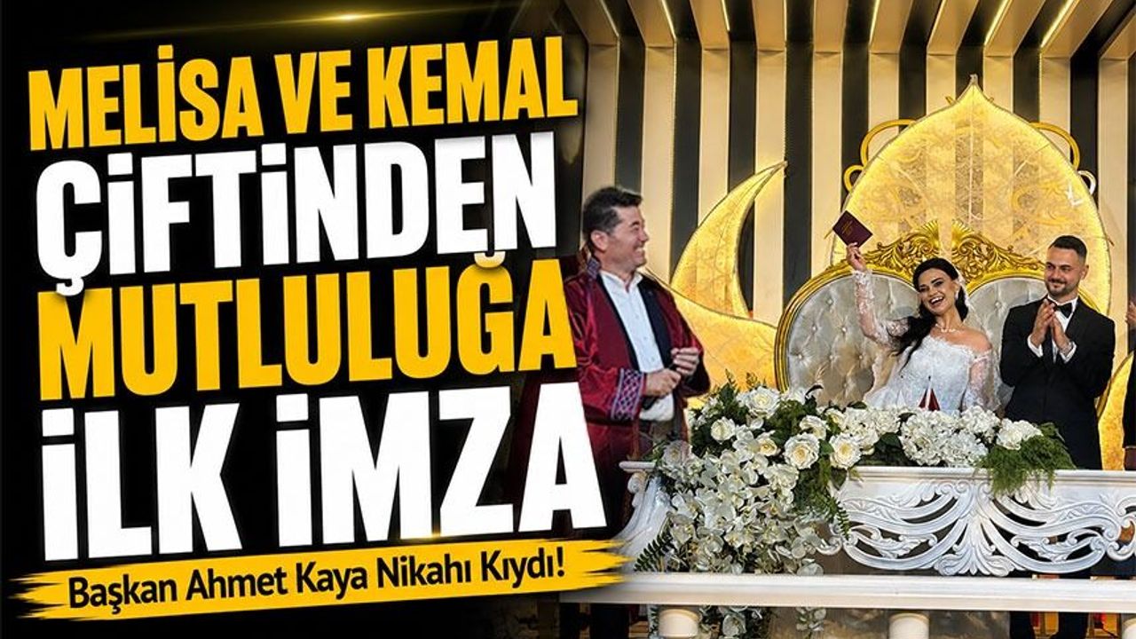Melisa ve Kemal Çiftinden Mutluluğa İlk İmza; Başkan Ahmet K