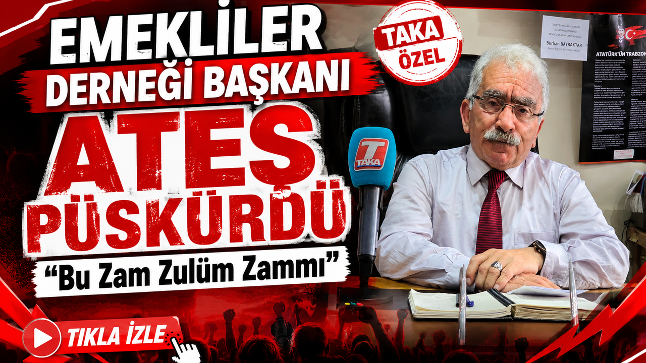 Emekliler Derneği Başkanı Ateş Püskürdü  “Bu Zam Zulüm Zammı