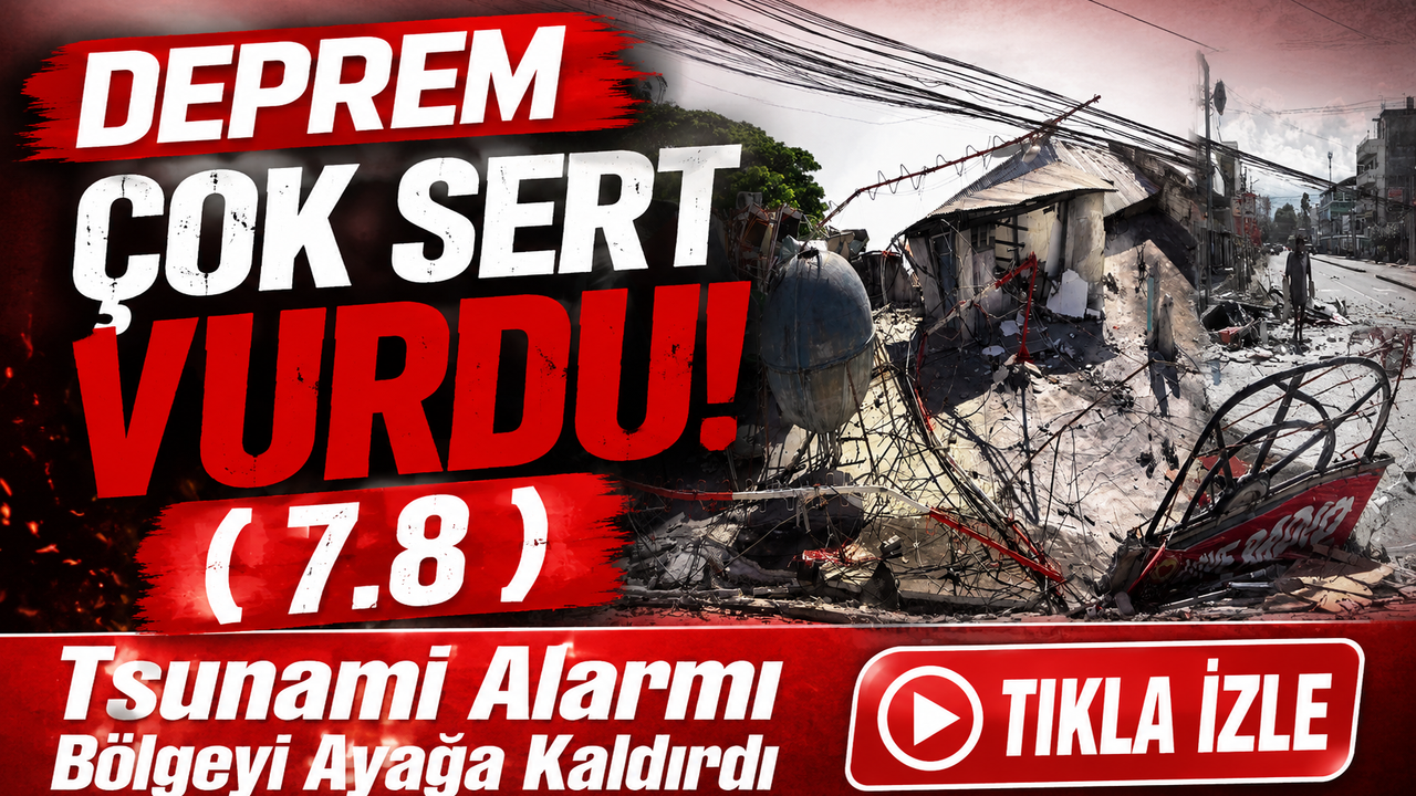 Deprem Bu Sefer Çok Sert Vurdu! Tsunami Alarmı Bölgeyi Ayağa