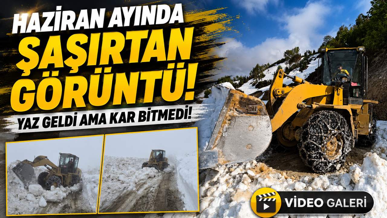Rize’de Yayla Sezonu Karla Açıldı! 2400 Rakımlı Yol Ulaşıma 