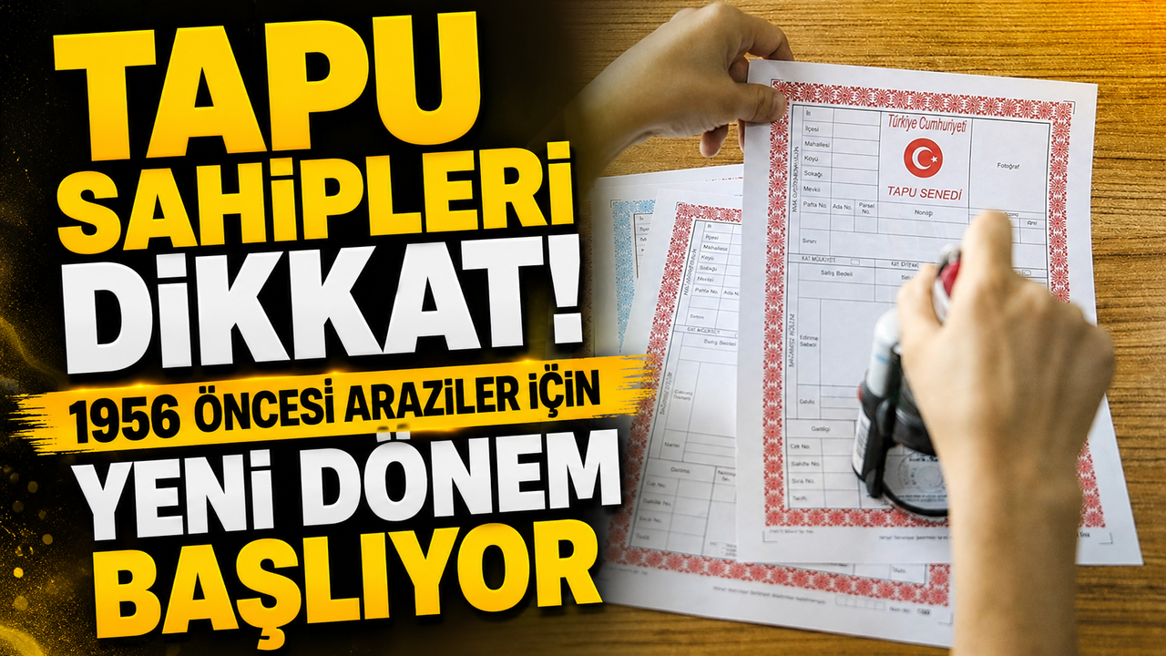 Tapu Sahipleri Dikkat! 1956 Öncesi Araziler İçin Yeni Dönem 