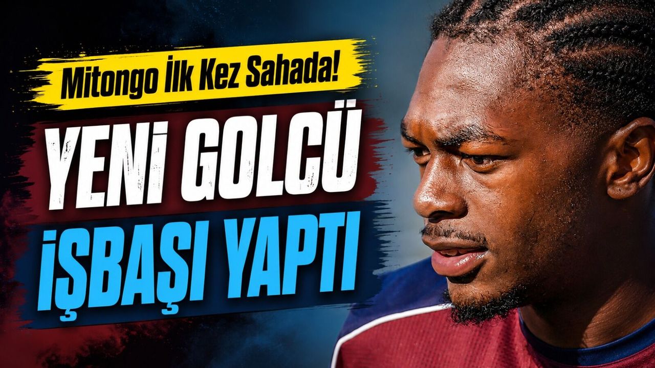 Trabzonspor'un Yeni Transferi Rene Mitongo İlk Antrenmanına Çıktı! İşte İlk Görüntüler