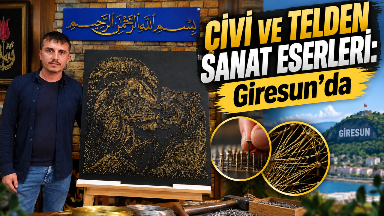 İnternette gördü, kendi kendine öğrenip sanat eserleri yaptı