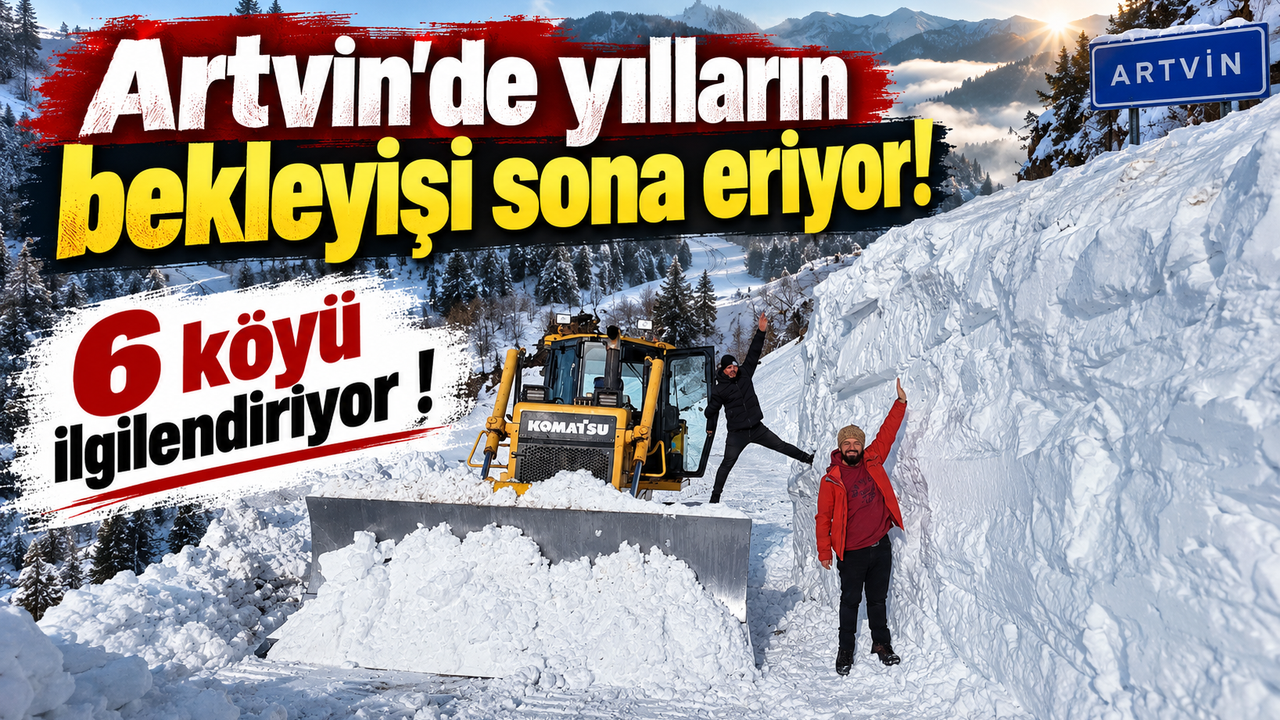 4 metre karla mücadele ediyorlardı: Macahel’e 2 bin 150 metrelik tünel