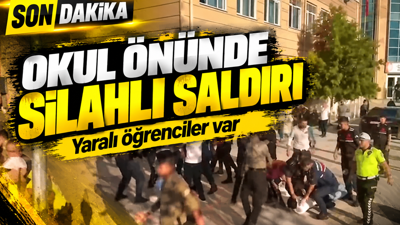 Manisa’da okul önünde silahlı saldırı: Yaralı öğrenciler var
