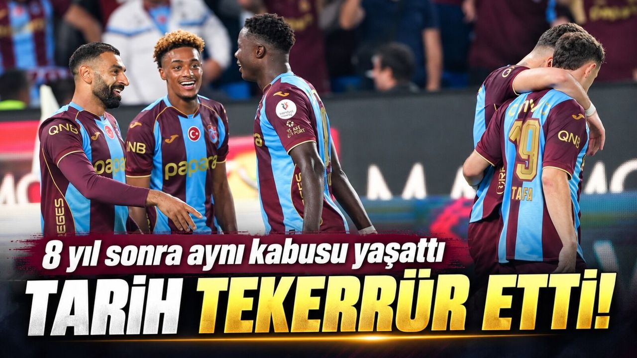 Trabzonspor Galatasaray'a 8 yıl sonra aynı kabusu yaşattı: Skor bile değişmedi