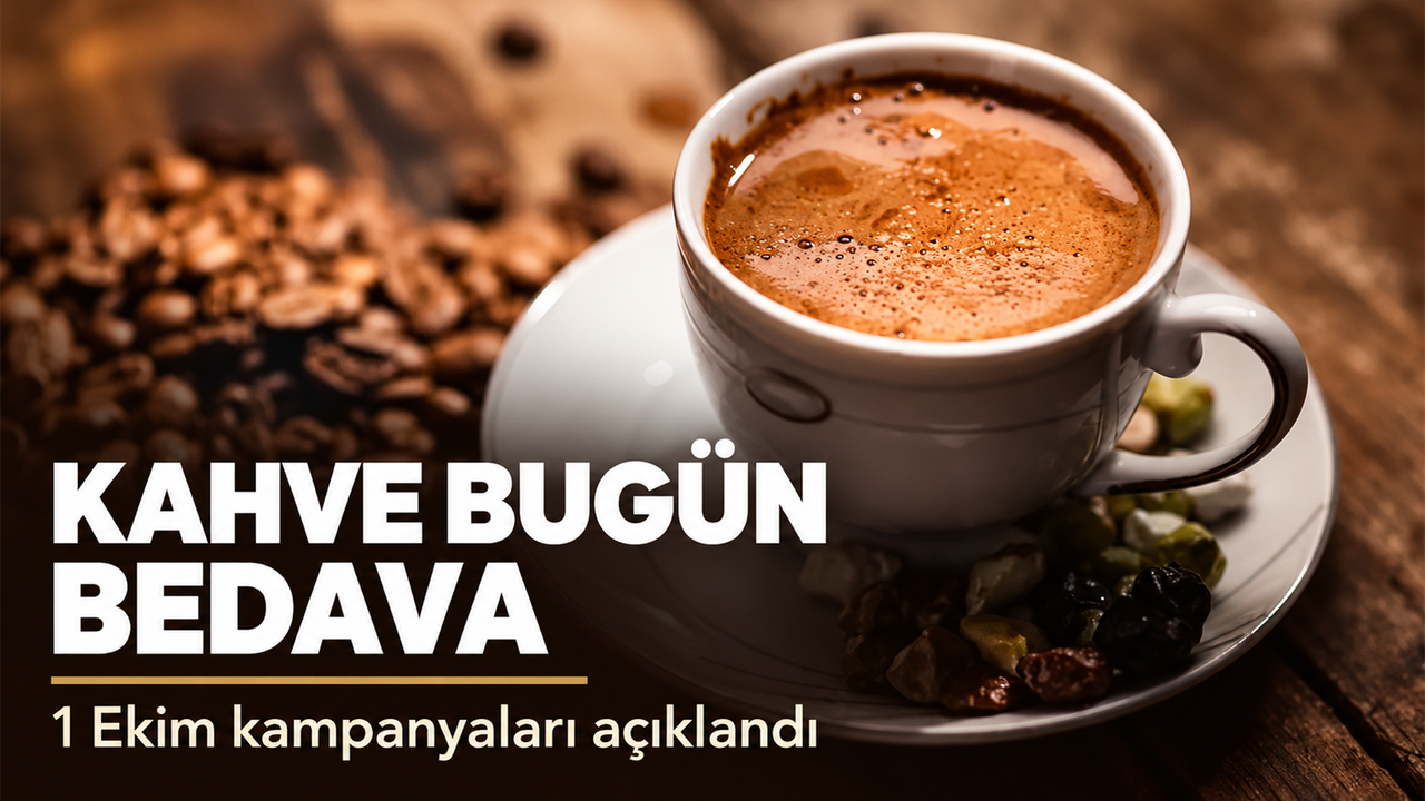 1 Ekim 2026'da Bedava Kahve Veren Markalar ve Kampanyalar