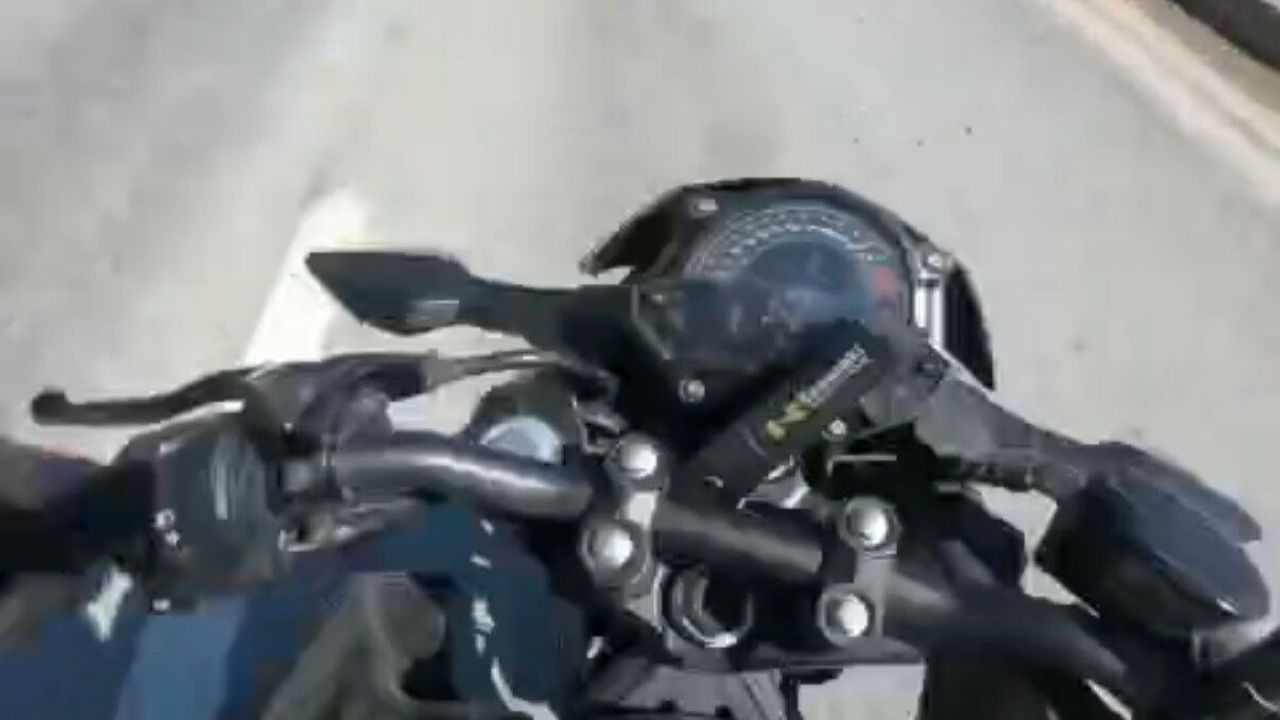 Eskişehir'de motosiklet kazası kask kamerasında