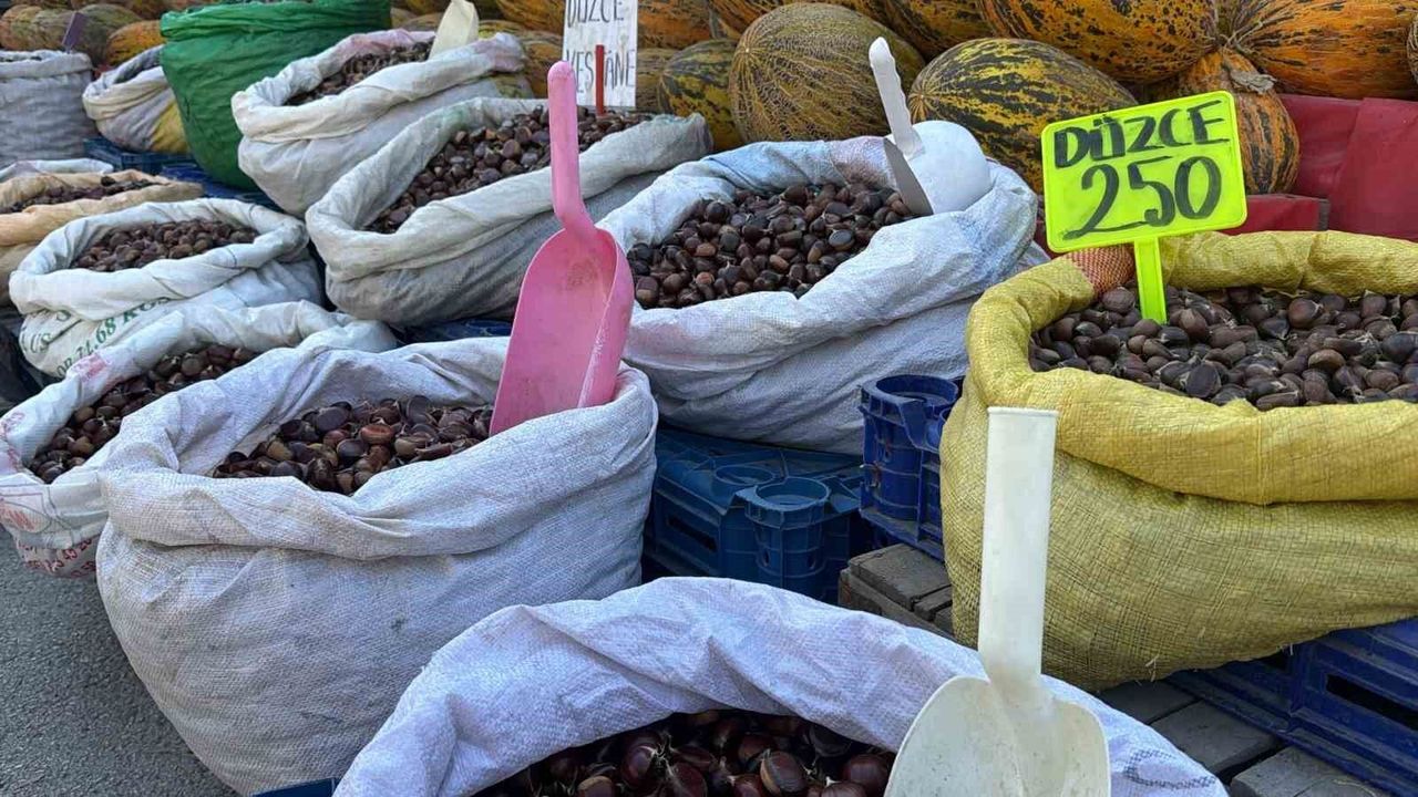 Kış aylarının vazgeçilmez lezzeti kestane tezgahlarda