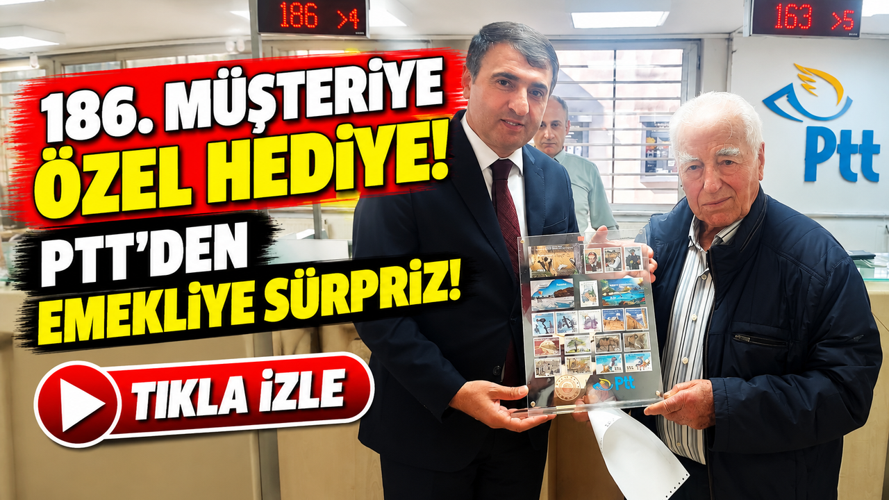 Trabzon’da Ptt’nin 186. Yılında Bir Müşteriye Sürpriz!