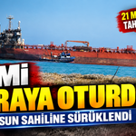 Alaçam’da Karaya Oturan Gemi İçin Kurtarma Çalışması Başladı