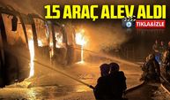 Kocaeli'de Isuzu Servis Otoparkında Yangın: 15 Araç Alev Aldı