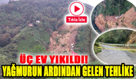 Rize'de Yağmurun Ardından Gelen Tehlike: Heyelan!