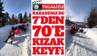 Artvin Şavşat’ta Tahta Kızaklarla Kış Coşkusu: 7’den 70’e Eğlence