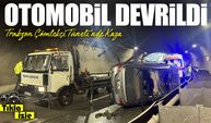 Trabzon Çömlekçi Tüneli’nde Kaza: Devrilen Otomobilde 2 Yaralı