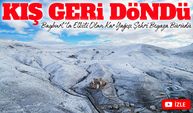 Bayburt’ta Kar Yağışı Sonrası Dağlar ve Yerleşim Yerleri Beyaza Kaplandı