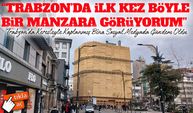Trabzon Uzunsokak’ta Keresteyle Kaplanan İş Merkezi Kentte Gündem Oldu
