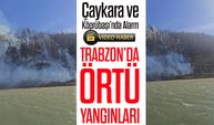 Trabzon’da Örtü Yangınları: Çaykara ve Köprübaşı’nda Alarm