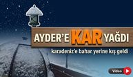 Karadeniz’de bahar sürprizi: Ayder’de kar yağışı devam ediyor
