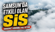 Samsun’da Etkili Olan Sis Karadeniz’i Görünmez Hale Getirdi