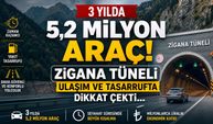 3 Yılda 5,2 Milyon Araç! Zigana Tüneli Ulaşım ve Tasarrufta Dikkat Çekti...