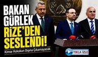 Bakan Gürlek’ten Rize’de Sert Mesaj; “Kimse Hukukun Dışına Çıkamayacak”