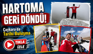 Çaykara’da Unutulmaya Yüz Tutan Hartoma Geleneği Snowboard İle Yeniden Canlandırıldı