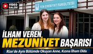 Üçüncü Üniversite Diplomasını Bölüm Birinciliğiyle Alan Fatma Meral Kızına Örnek Oldu