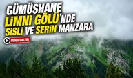Gümüşhane Limni Gölü’nde Yaz Ortasında Sisli ve Serin Manzara