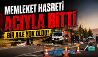 Almanya'dan Kayseri'ye Geliyorlardı! Gurbet Yolunda Aynı Aileden 3 Kişi Hayatını Kaybetti