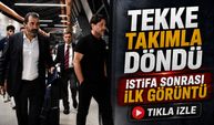 Trabzonspor Trabzon’a Döndü: İstifası Kabul Edilmeyen Fatih Tekke de Kafiledeydi