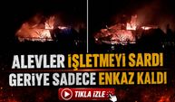 Pokut Yaylası’nda Gece Yangını: Kıbrıs Gazisinin İşletmesi Küle Döndü