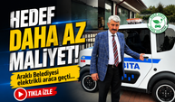 Araklı Belediyesi elektrikli araca geçti: Hedef daha az maliyet