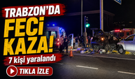 Trabzon’da İki Araç Çarpıştı: 7 Kişi Yaralandı
