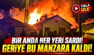 Bolu'da Korkutan Yangın! Bir Evde Başladı, Alevler Her Yeri Sardı: Geriye Büyük Hasar Kaldı