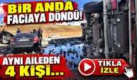 Ağrı'da Korkunç Trafik Kazası! Pancar Yüklü TIR'ın Altında Facia