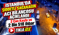 İstanbul'da Şiddetli Sağanağın Acı Bilançosu Açıklandı; 2 Can Kaybı ve 2 Bin 518 İhbar