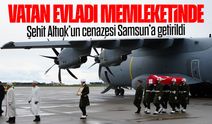 Şehit Altıok’un cenazesi Samsun’a getirildi