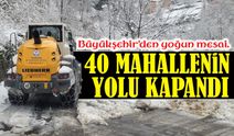 Büyükşehir’den yoğun mesai. Trabzon’da 40 Mahallenin Yolu Kapandı