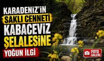 Karadeniz’in Saklı Cenneti Kabaceviz Şelalesine Yoğun İlgi