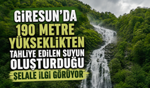 190 Metreden Akan Dev Şelale Görenleri Büyülüyor! Karadeniz’de Doğa Şovu Başladı