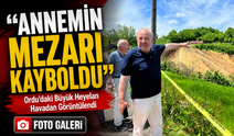 Ordu’daki Büyük Heyelan Havadan Görüntülendi; “Annemin Mezarı Kayboldu”