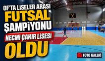 Of’ta Liseler Arası Futsal Şampiyonu Necmi Çakır Lisesi Oldu