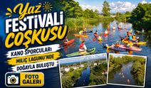 Terme’de Kano Sporcuları Miliç Lagünü’nde Kürek Çekti, Renkli Görüntüler Ortaya Çıktı