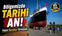 Bölgemizde Tarihi An: Bandırma Vapuru Karadan Taşınmaya Başlandı
