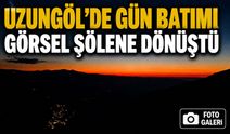 Trabzon’un Dünyaca Ünlü Turizm Merkezi Uzungöl’de Gün Batımı Görsel Şölene Dönüştü