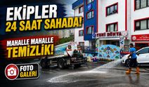 Akçaabat’ta temizlik seferberliği: Belediye ekipleri gece gündüz sahada